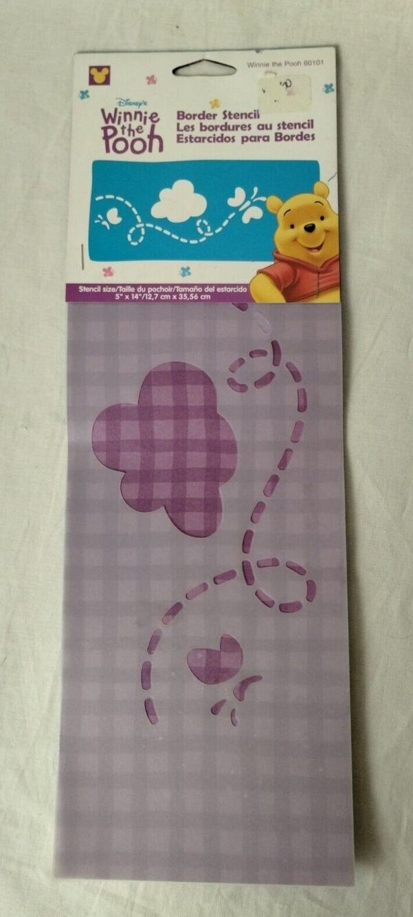 Disney's Winnie The Pooh Border Stencil By Plaid 60101 (5"×14")